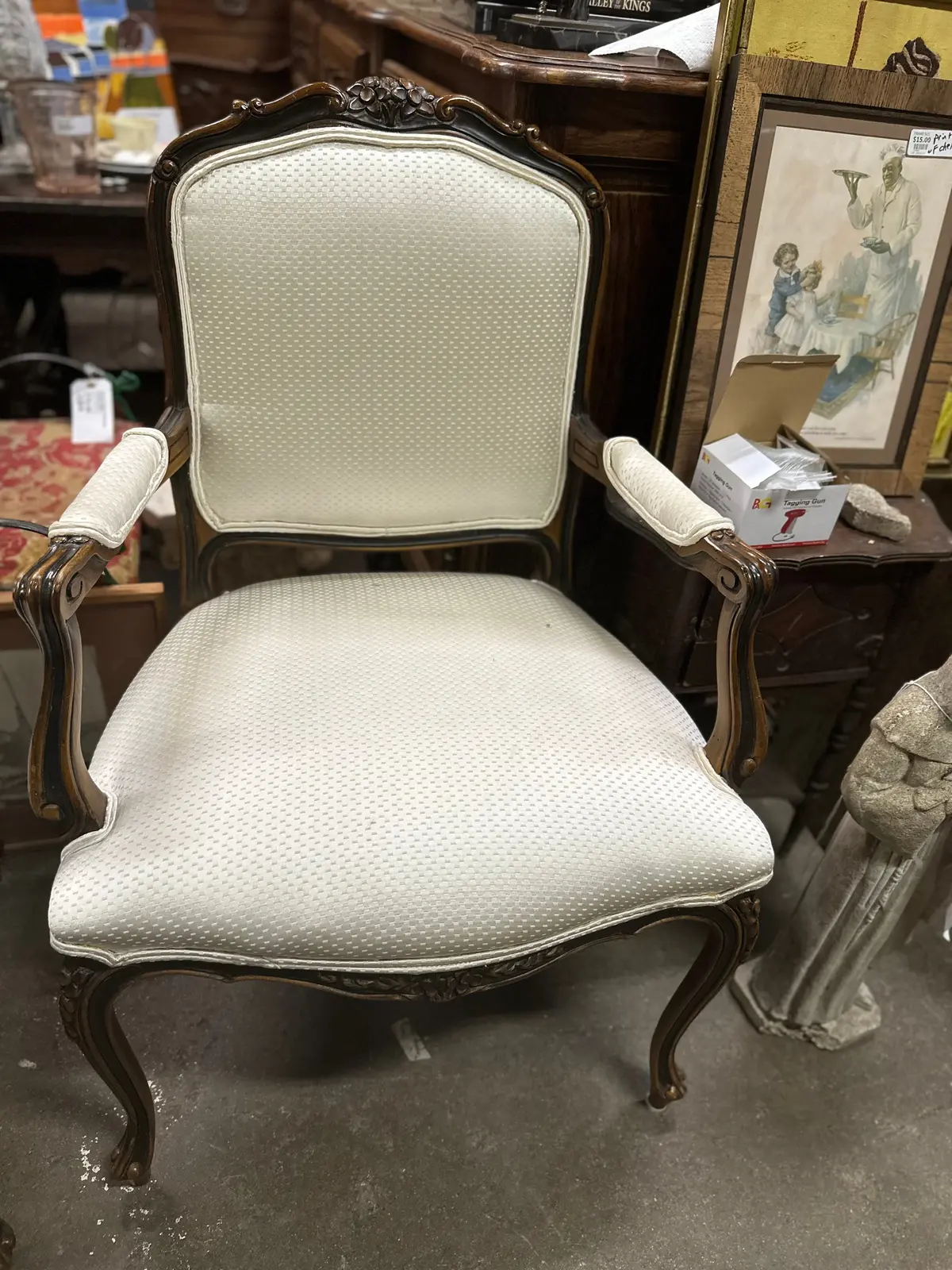 Pair Of Louis Xv Arm Chairs 1