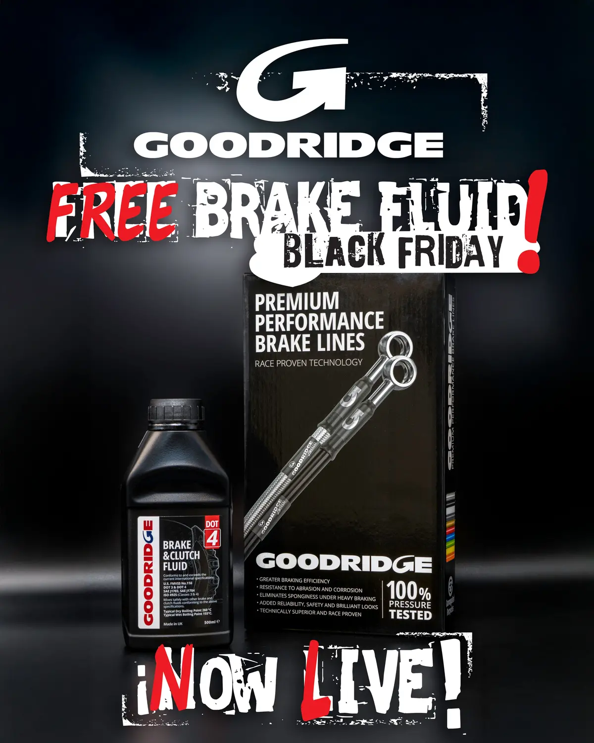 Goodridge Braided Brake Hose Kit For Bmw 3 Series E92 M3 2008- 1