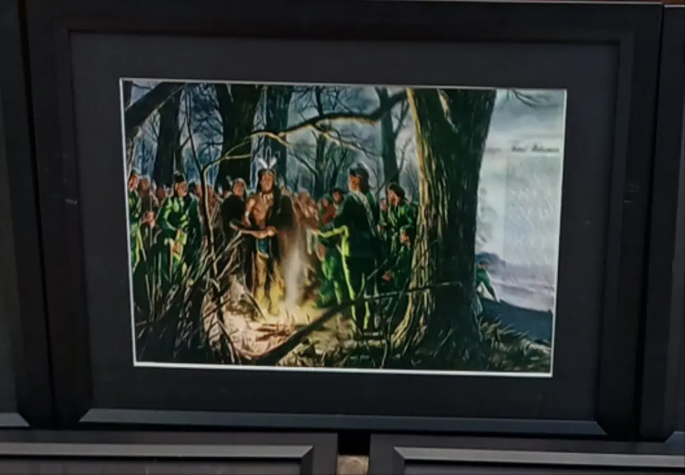 Framed Pontiac Indian Print 1