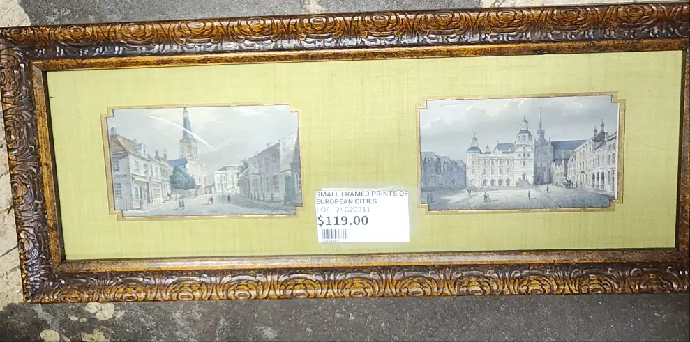 Small Framed Prints Of European Cities 1