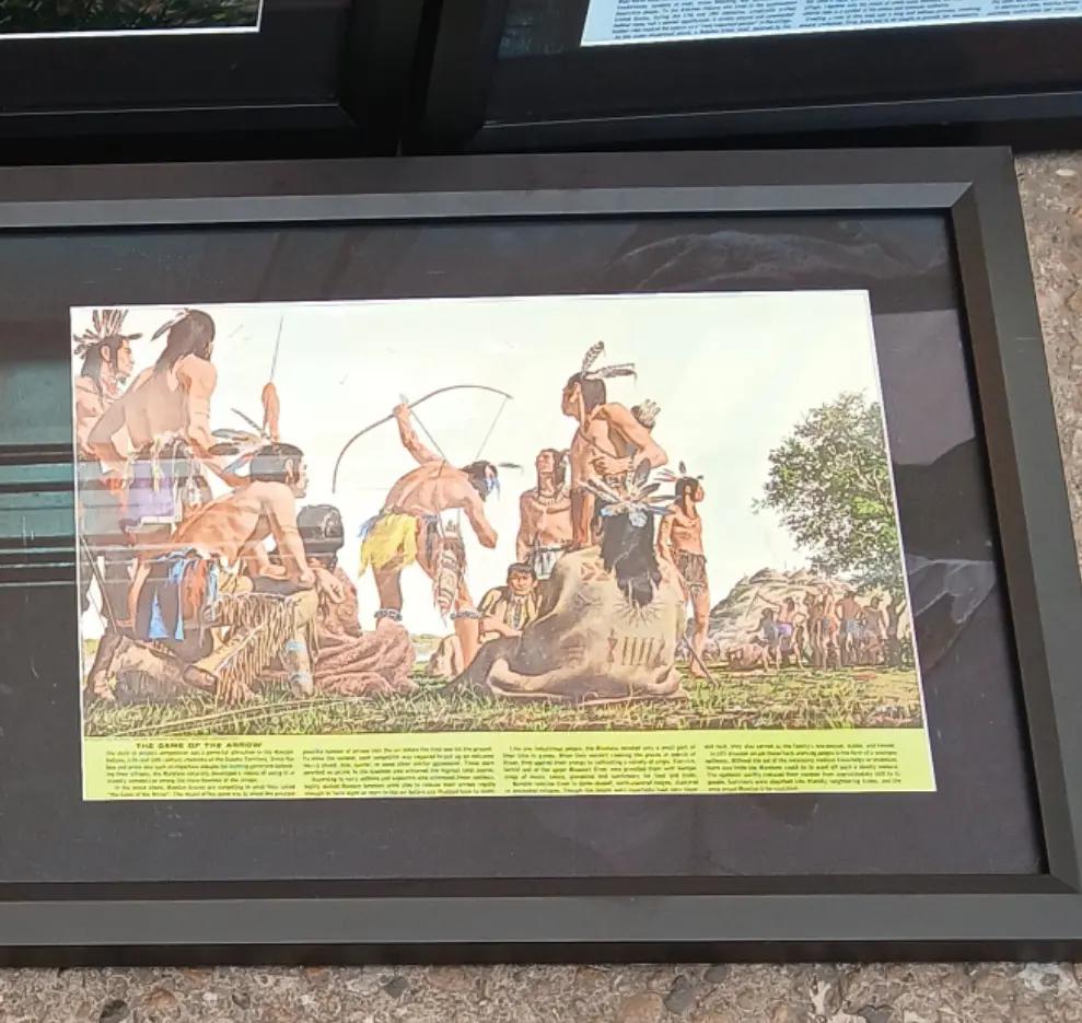 Framed Pontiac Indian Print 1