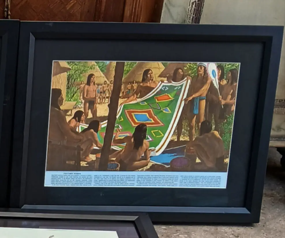 Framed Pontiac Indian Print 1