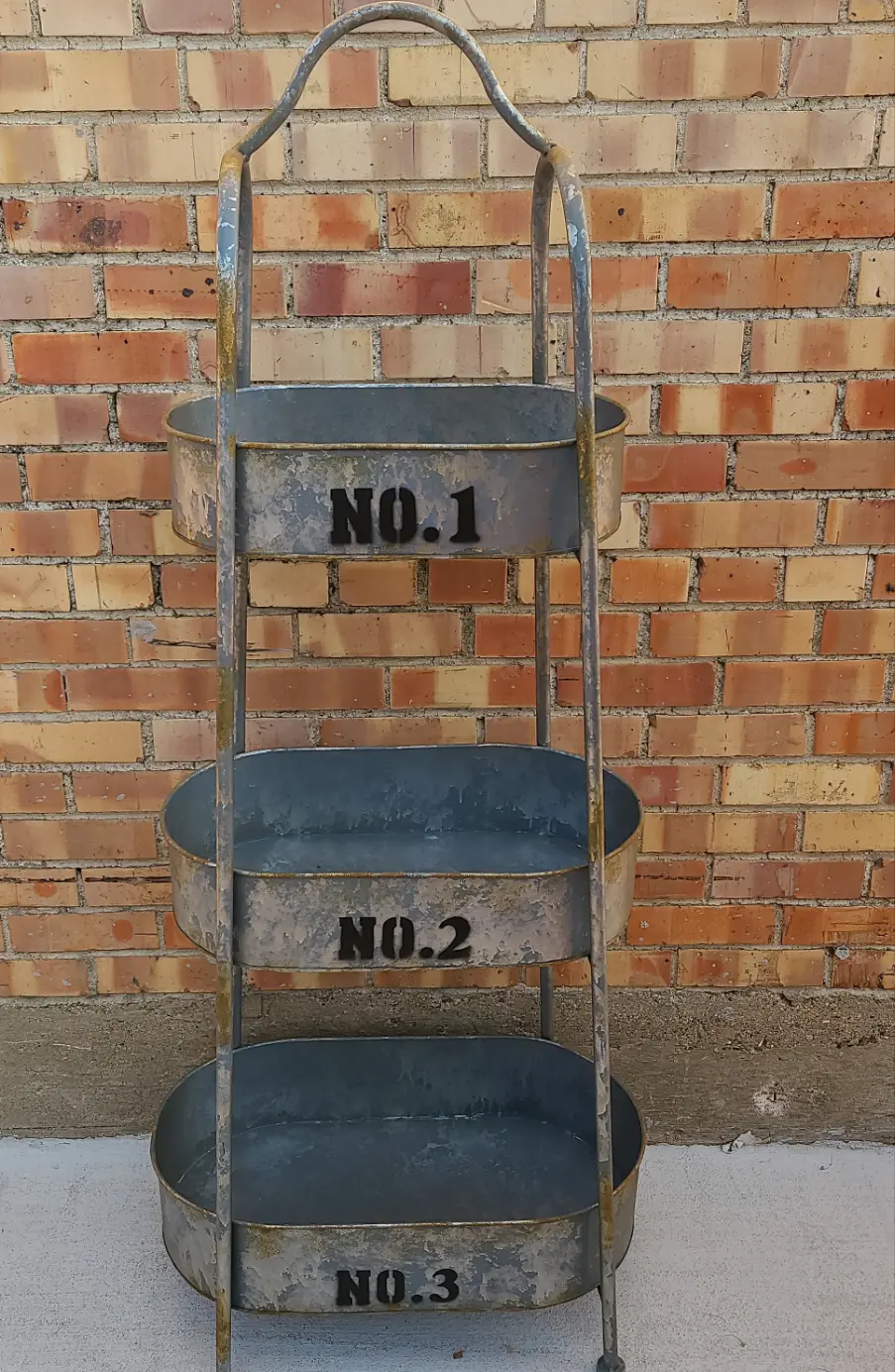Three Tier Halvanized Tin Bin 1