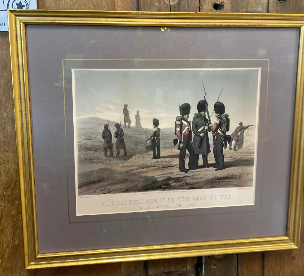 Small Litho Print Of British Soldiers 1