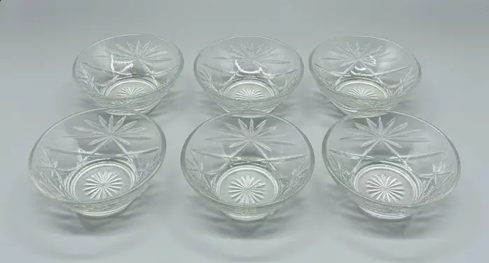 Set Of 6 Glass Coupes 1
