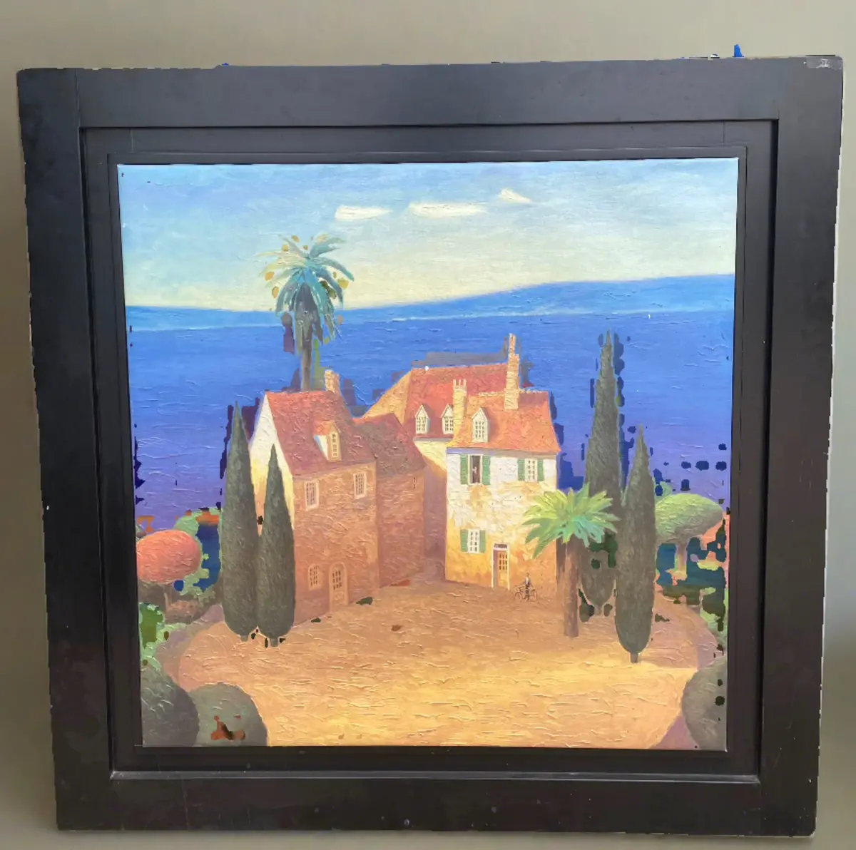 Not Old Painting Of A House By The Sea 1