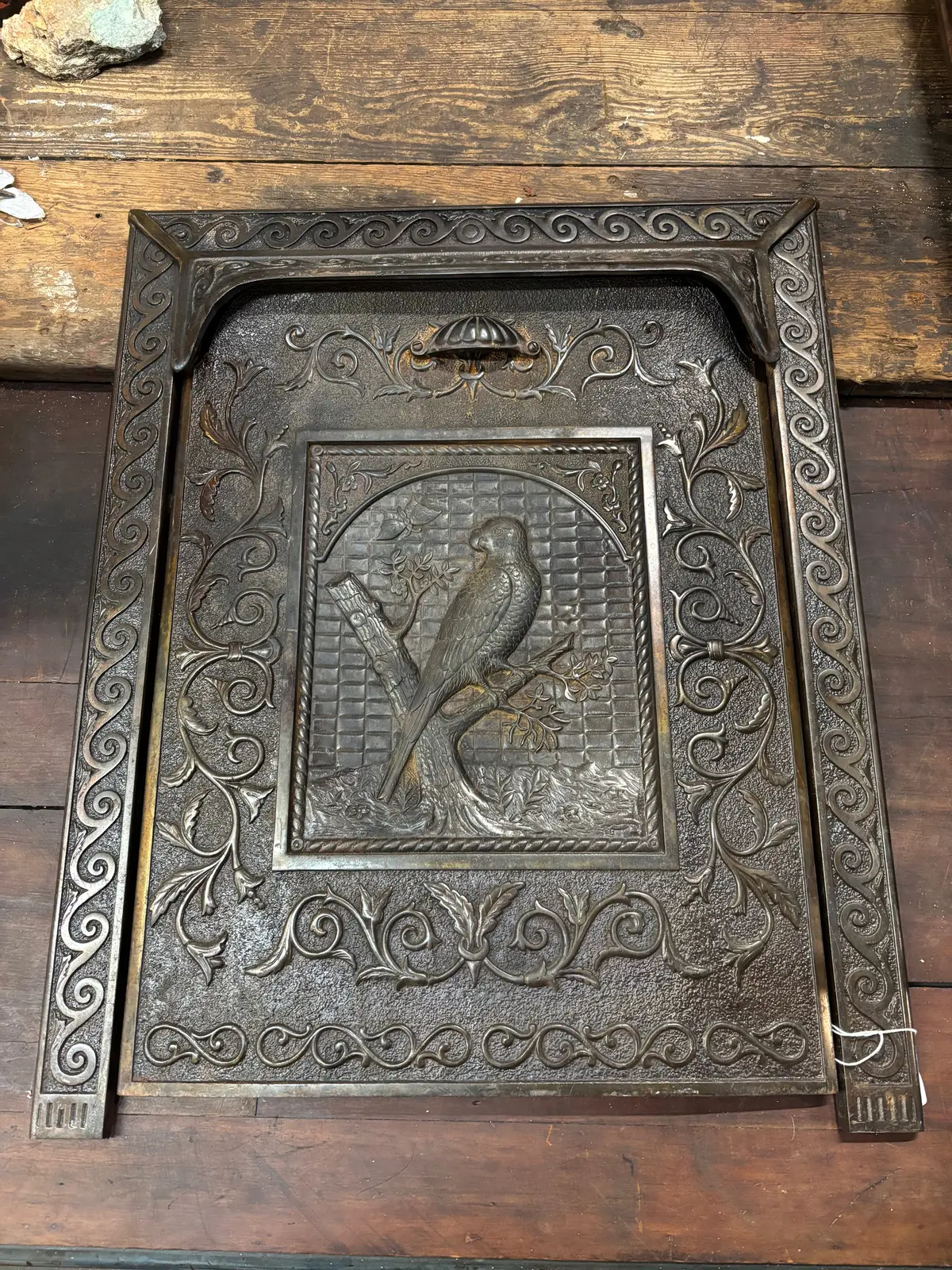 Cast Iron Embossed Parrot Firefront 1