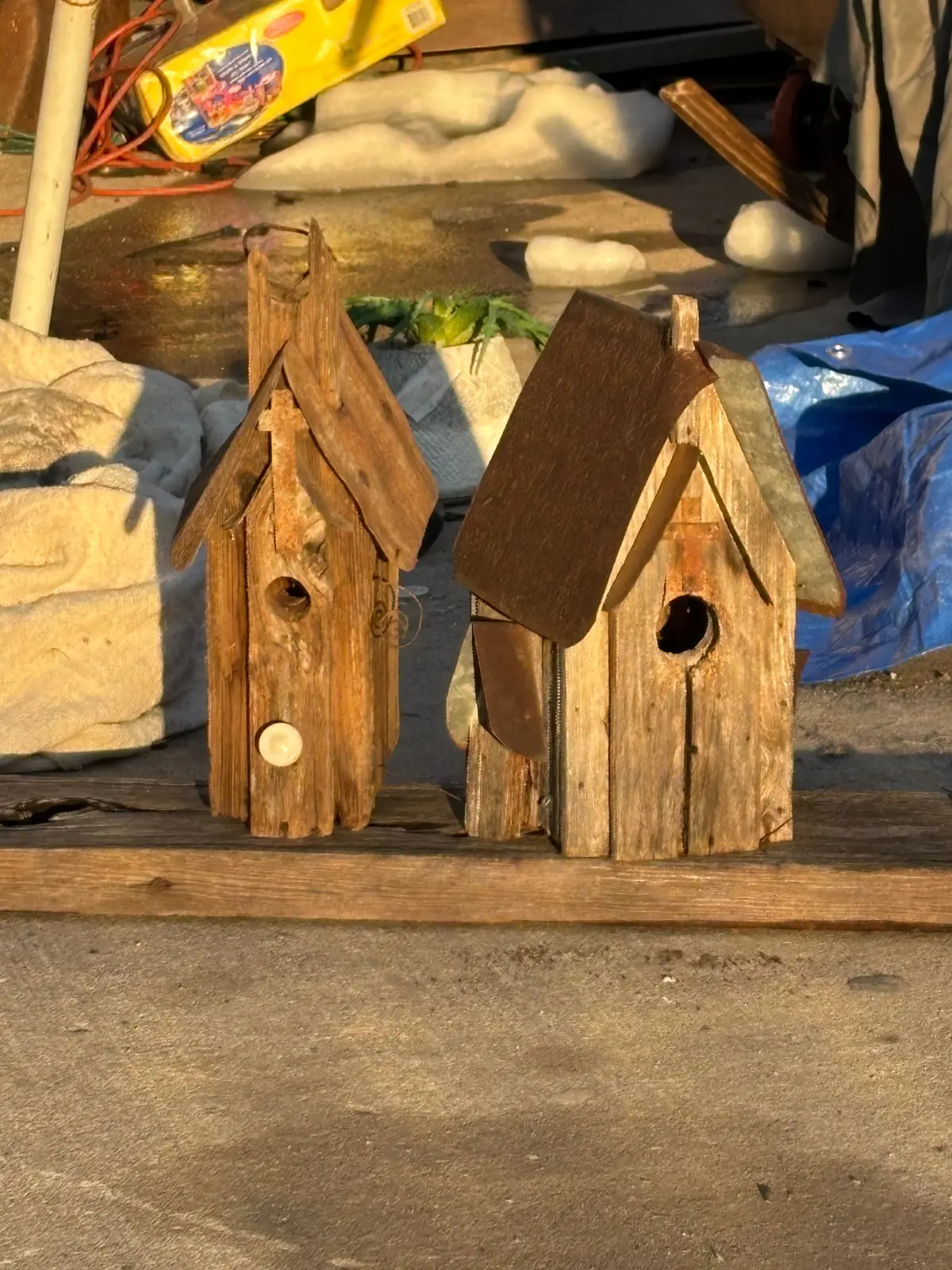 Wood Bird House 1 Of 2 1