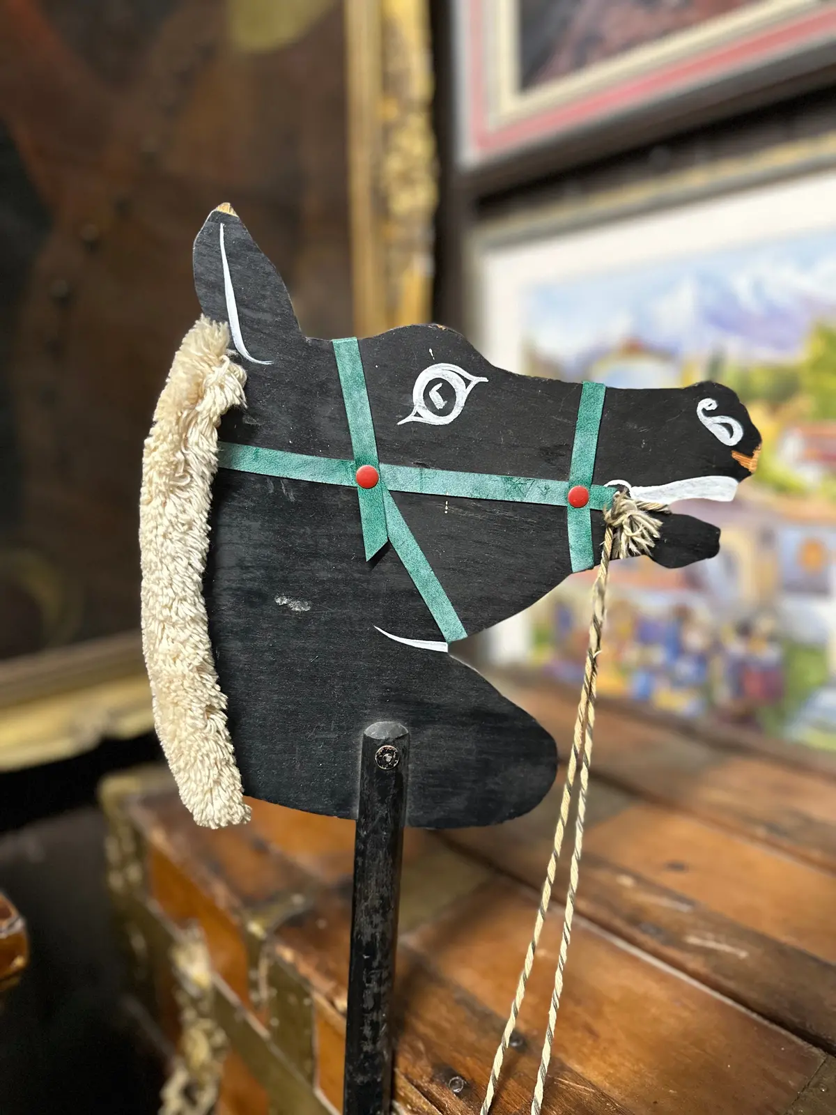Black Horse On A Stick 1