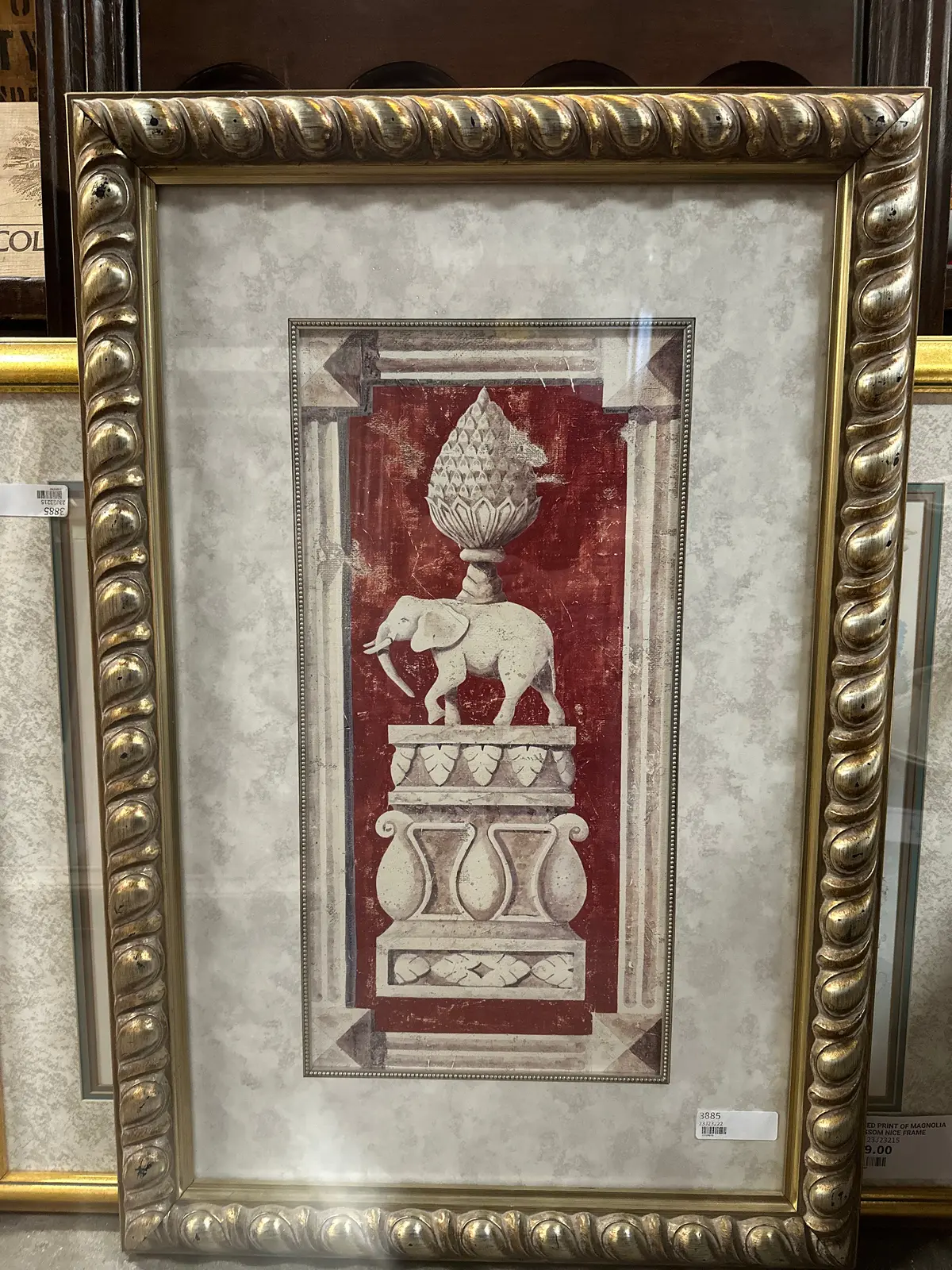 Nice Framed Elephant Print 1