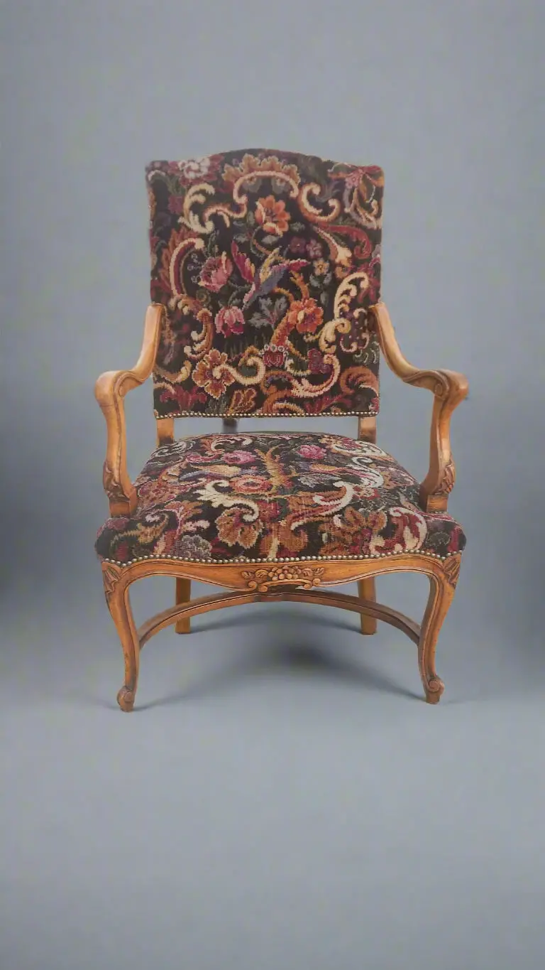 Swedish Louis Xv Upholstered Fauteuil Chair 1
