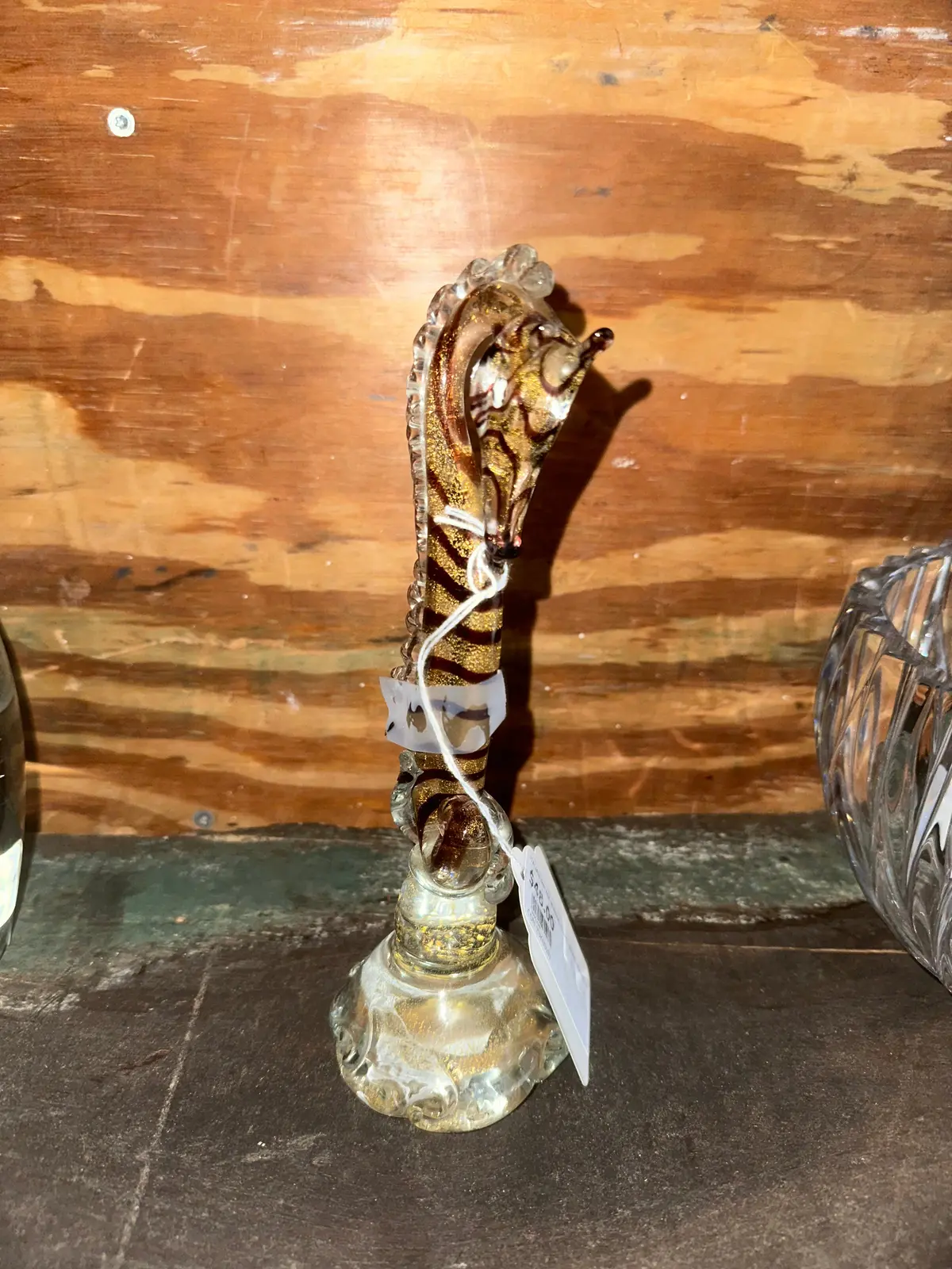Italian Vintage Murano Glass Blown Seahorse 1