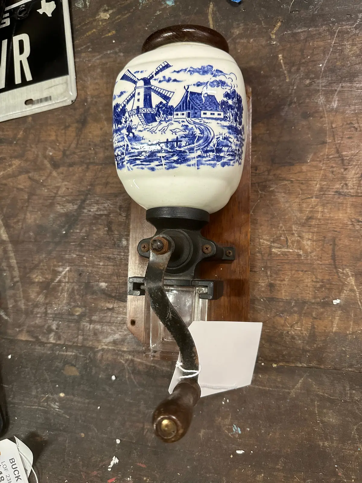 Blue Delft Coffee Grinder 1