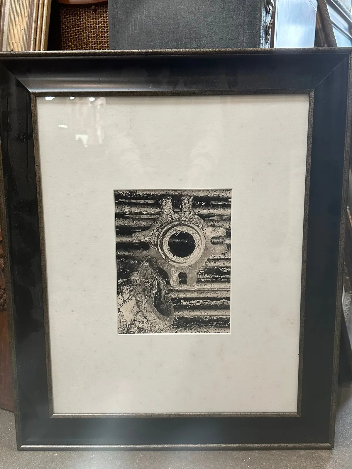 Framed Vintage Oil Field Photo Print 1