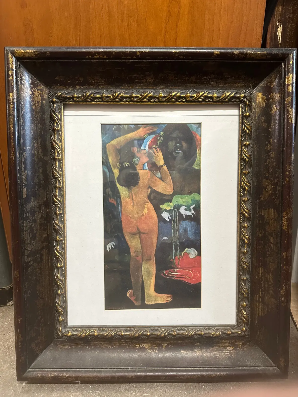 Polinesian Lady Print Inthe Style Of Gauguin 1