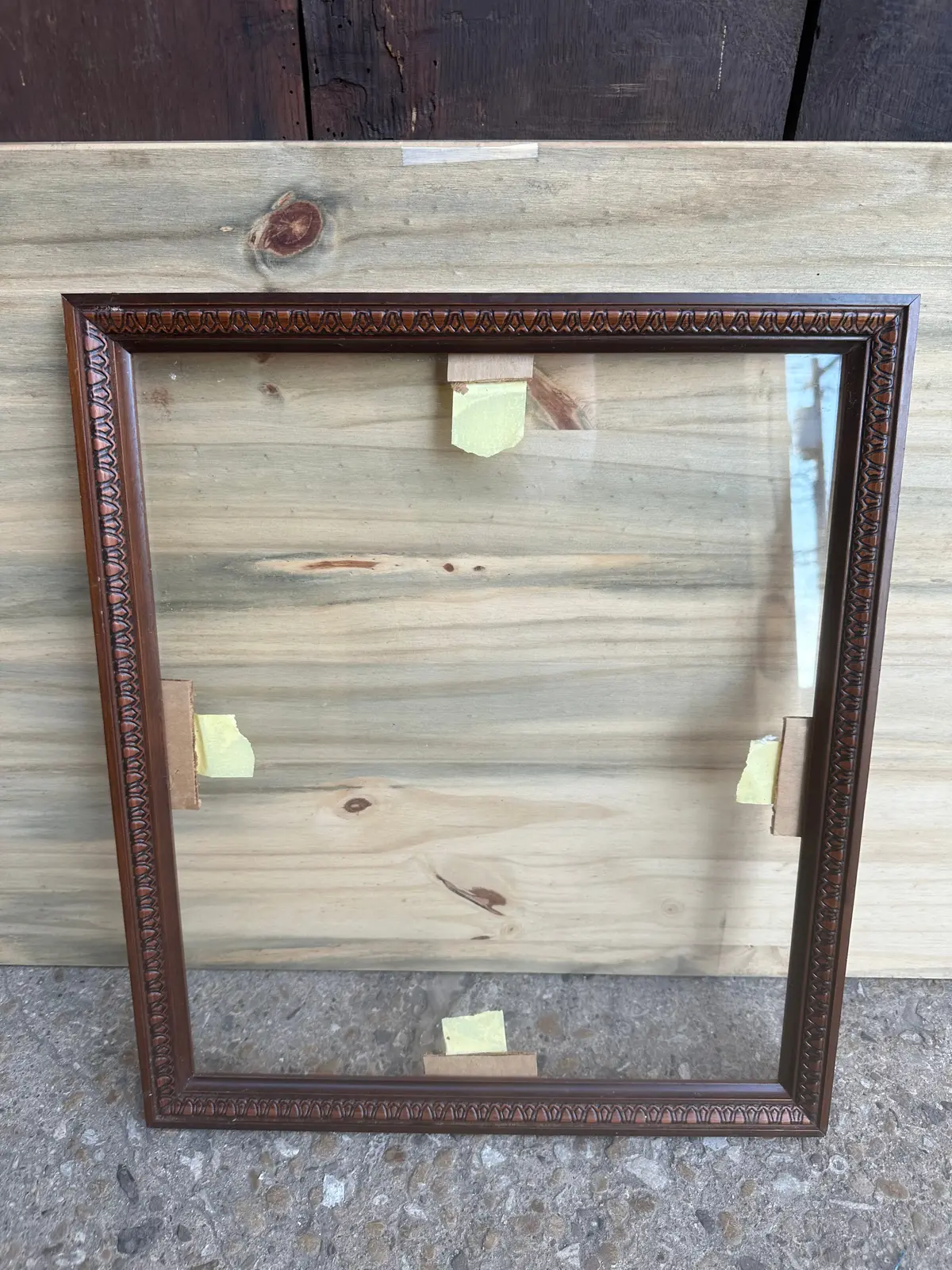 Nice Mahogany Carved Frame 1