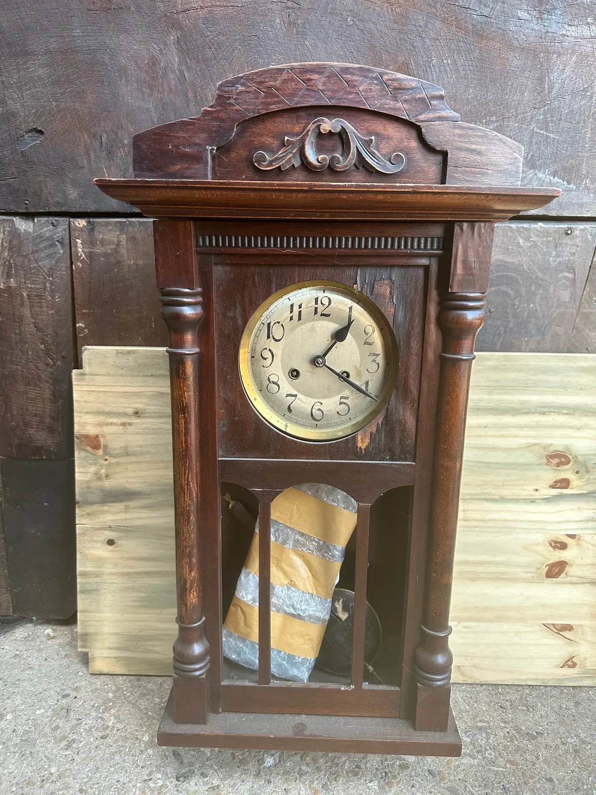 Antique Wall Clock As Found 1