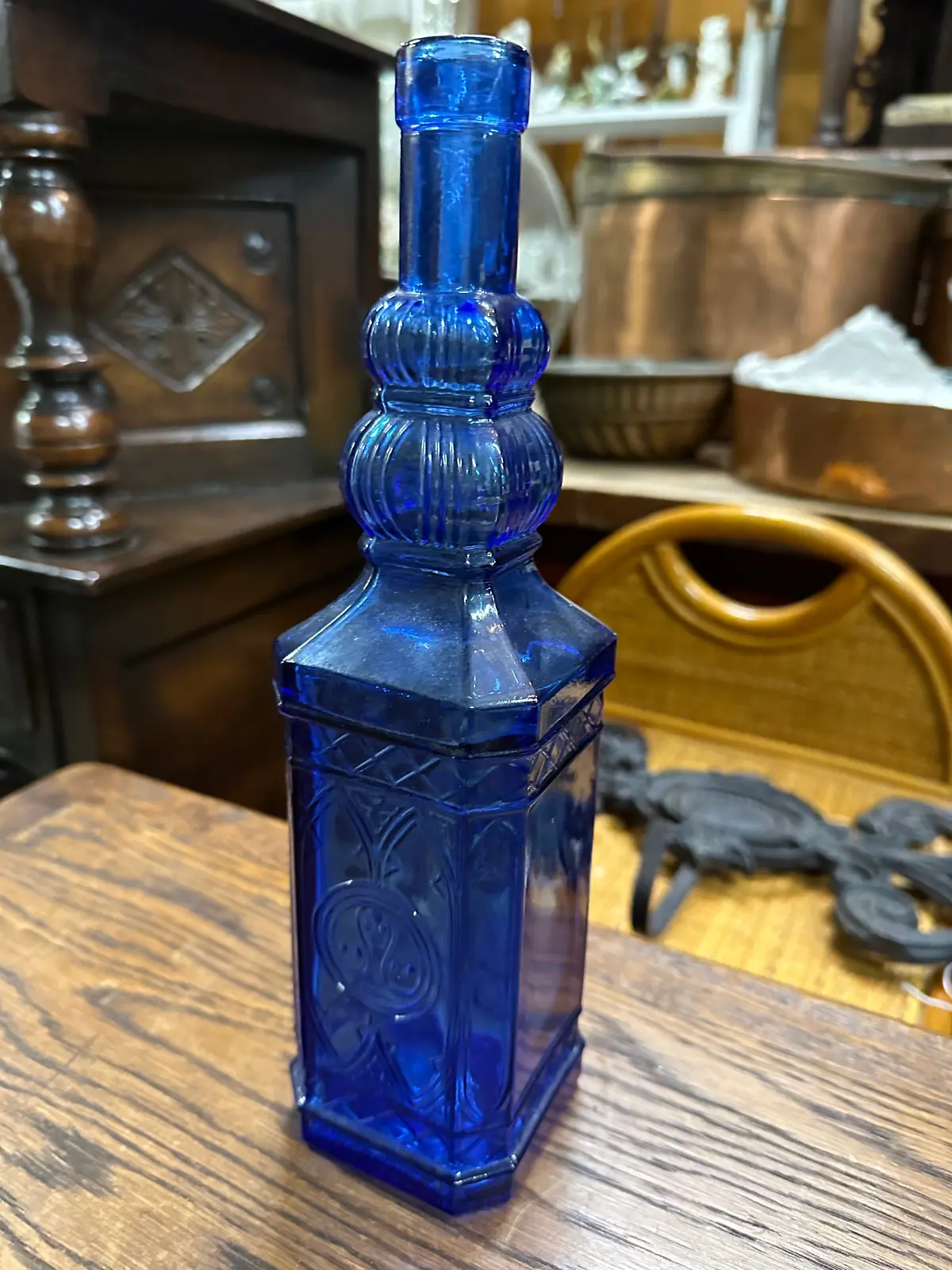 Gothic Blue Liquor Bottle 1