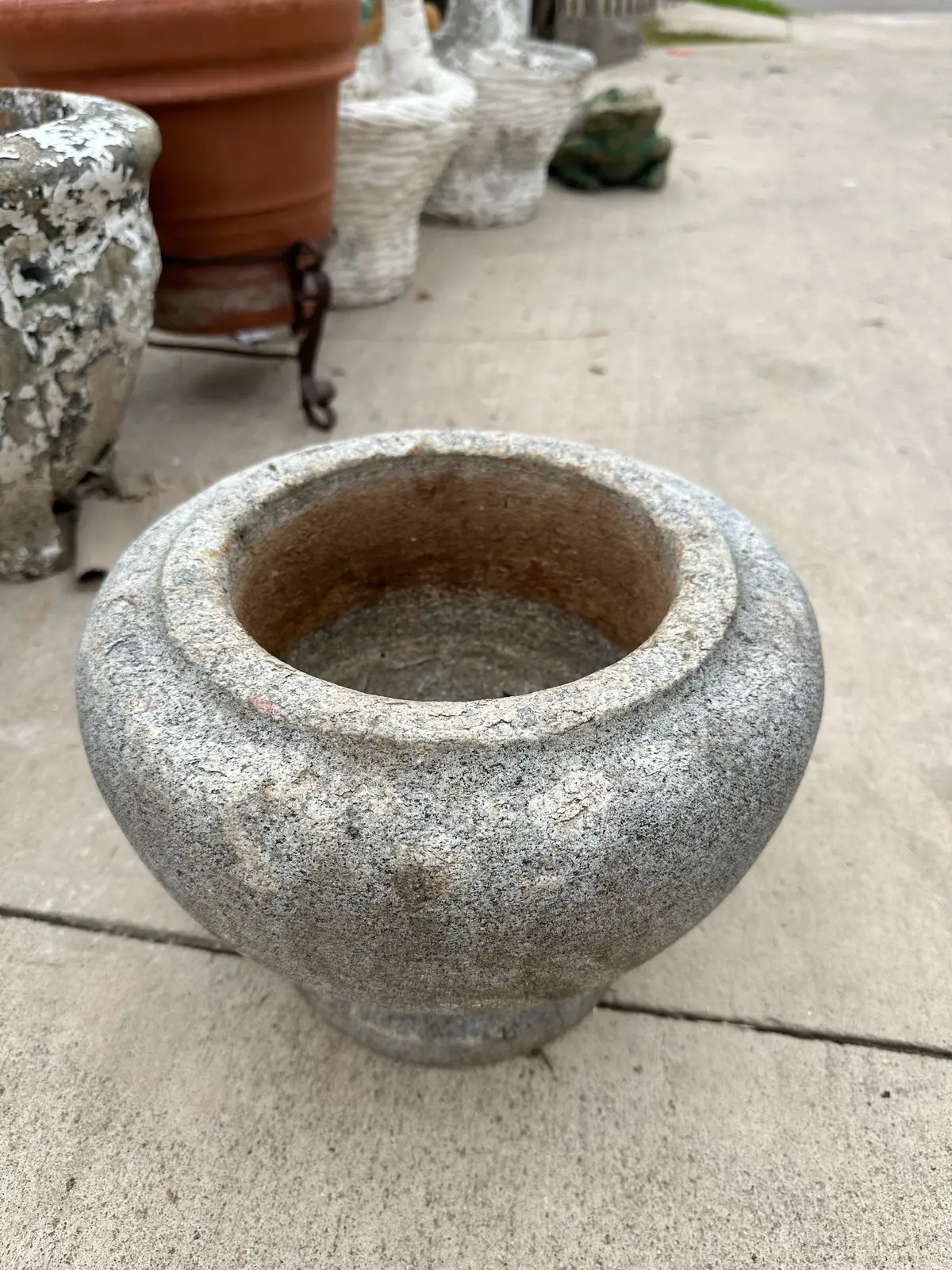Small Granite Planter 1