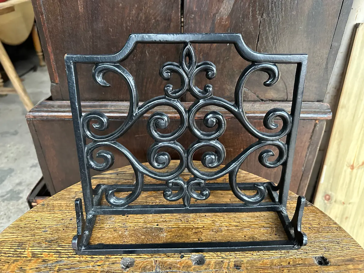 Small Cast Iron Book Stand 1