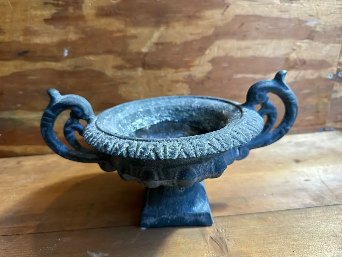 Small Cast Iron Urn 1