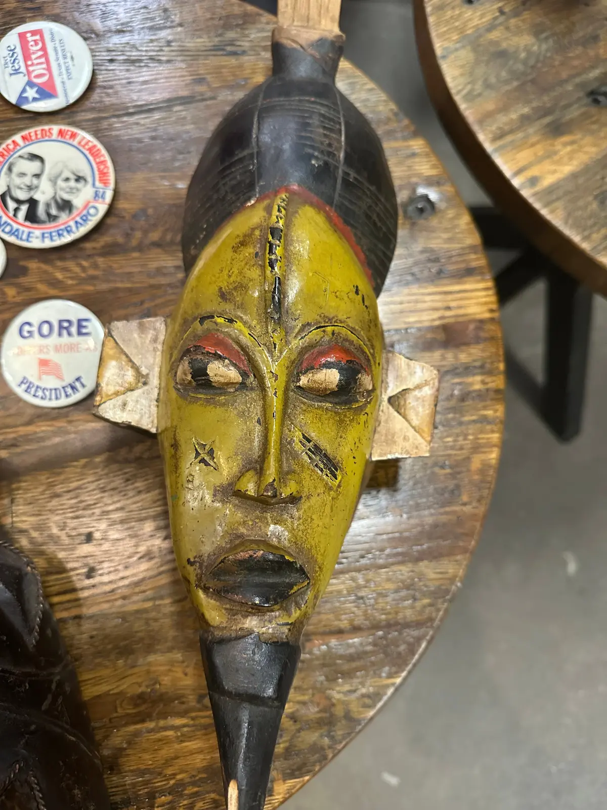 African Mask Green 1