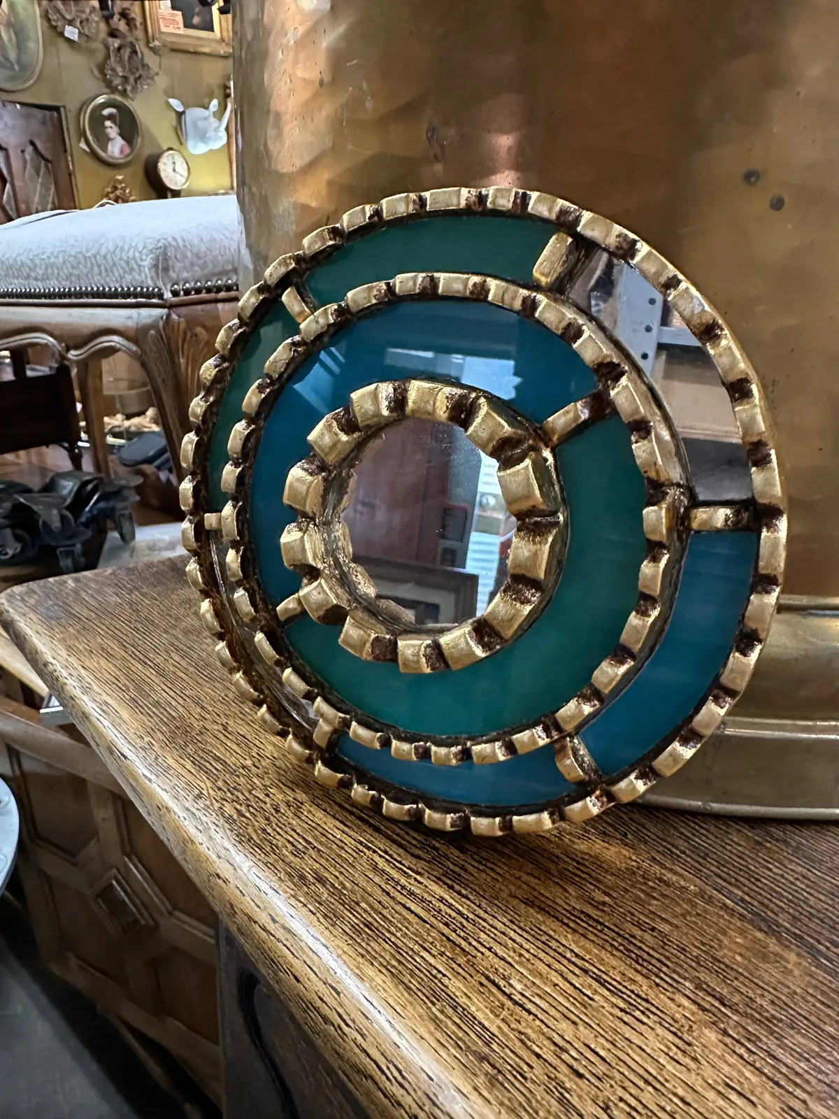 Tiny Painted Mirror 1