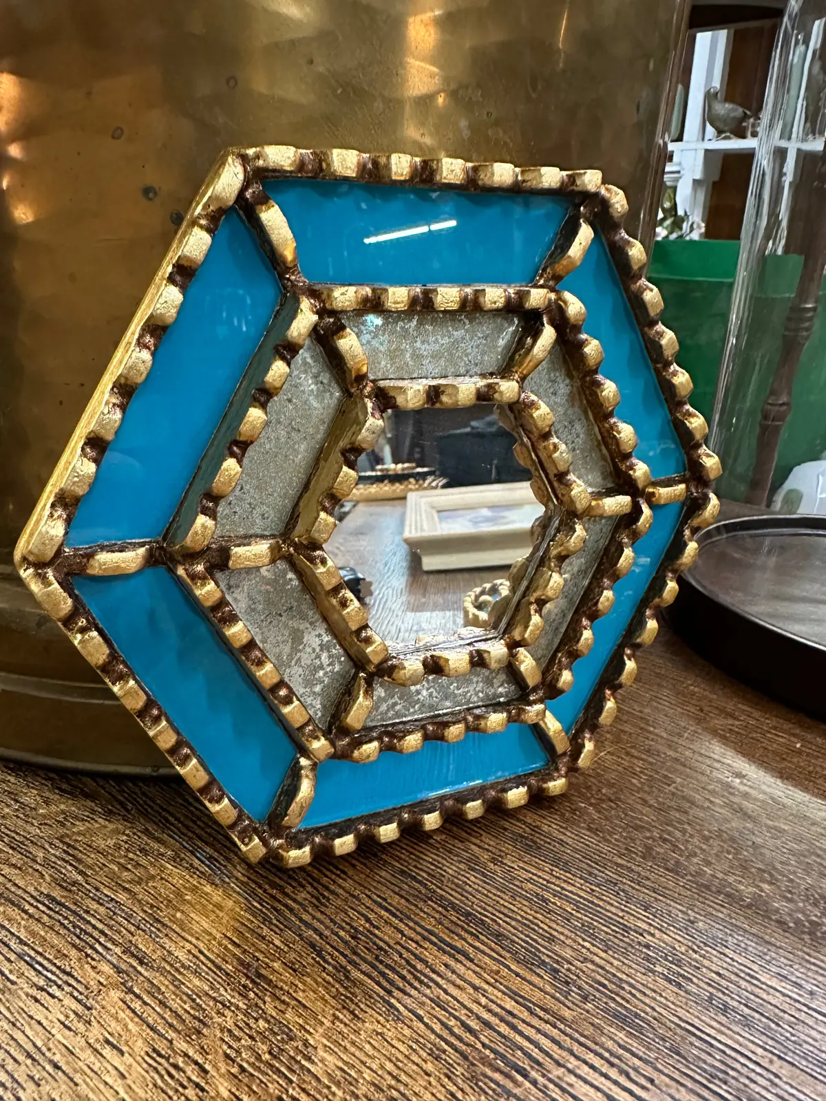 Tiny Painted Mirror 1