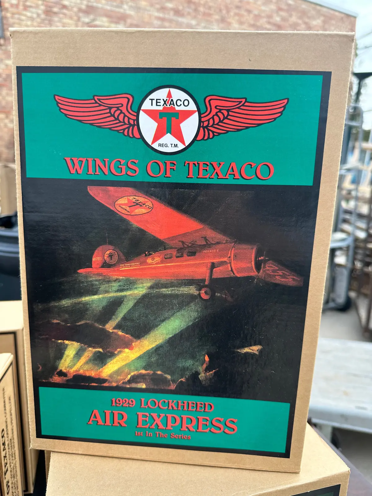 Wings Of Texaco Die Cast Model Plane-1929 Lockheed 1