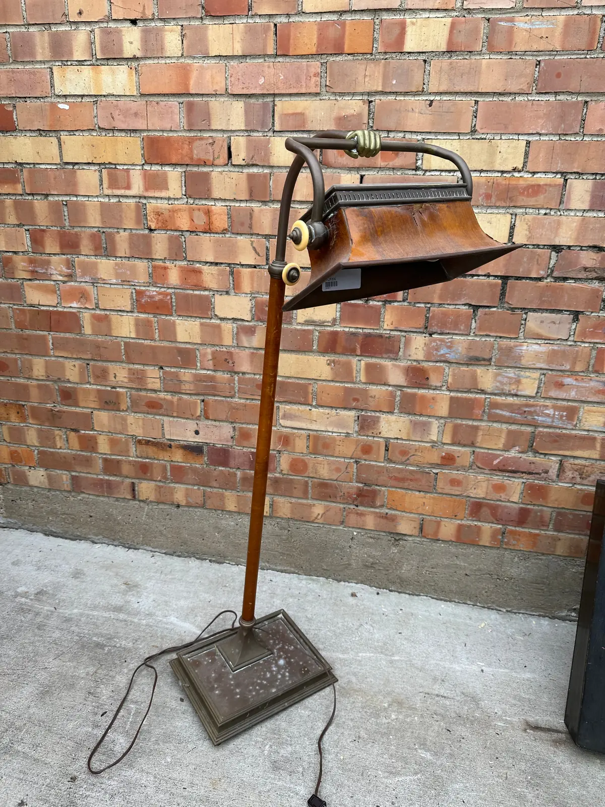 Antique Lamp With Hand As Found 1