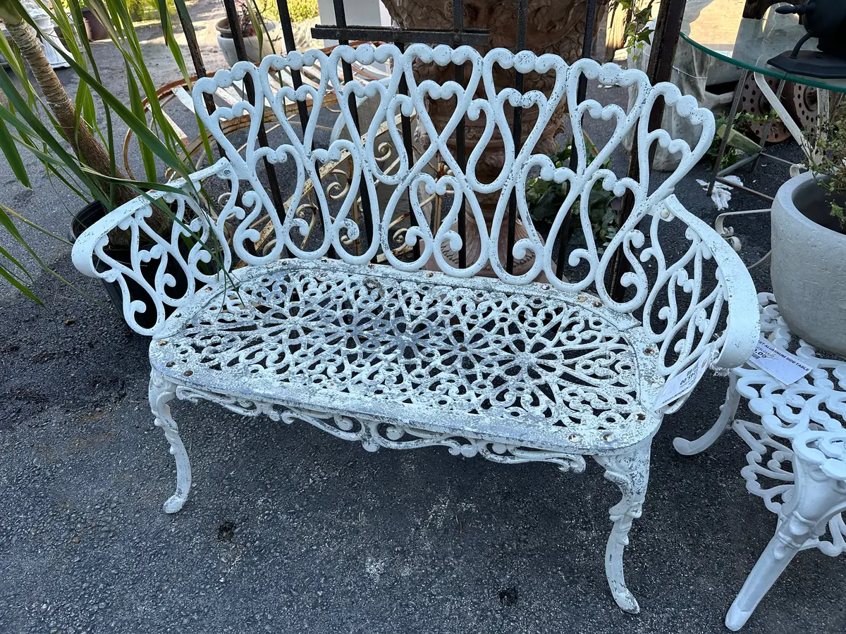 Cast Aluminum Garden Bench 1