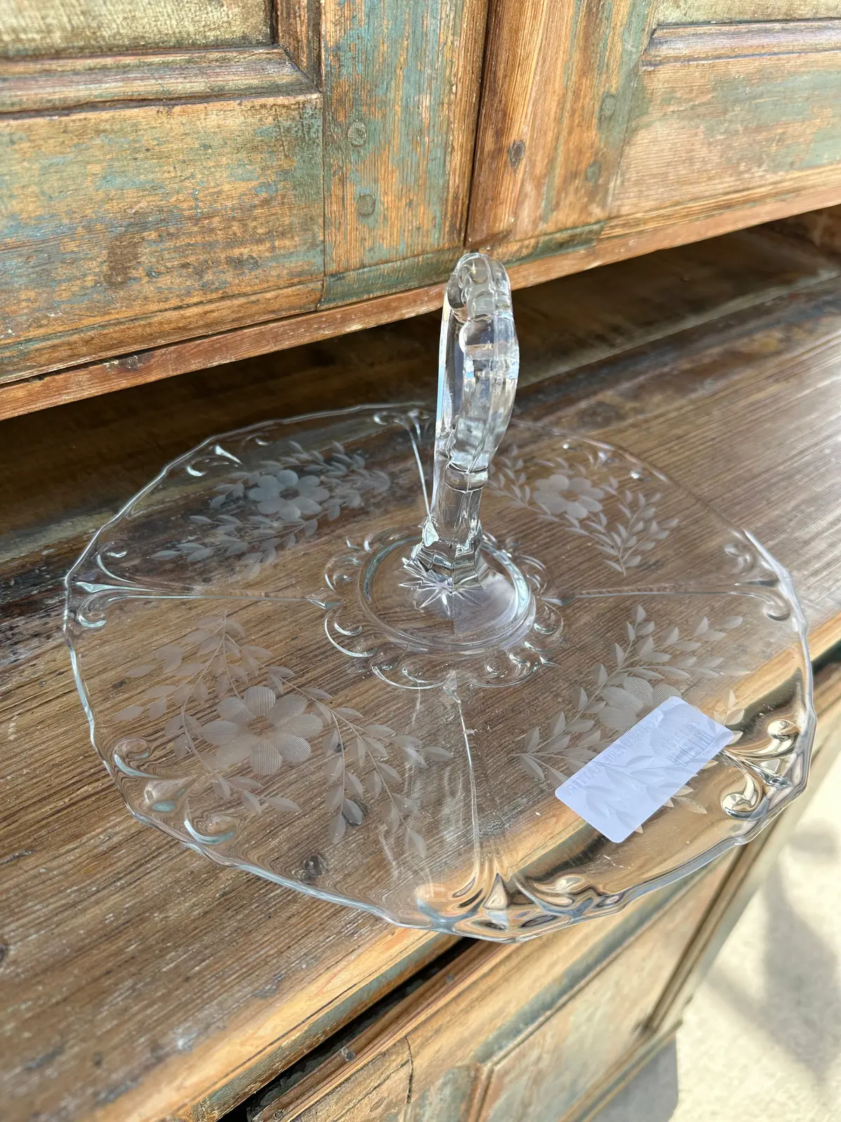 Etched Glass Charcuterie Tray 1