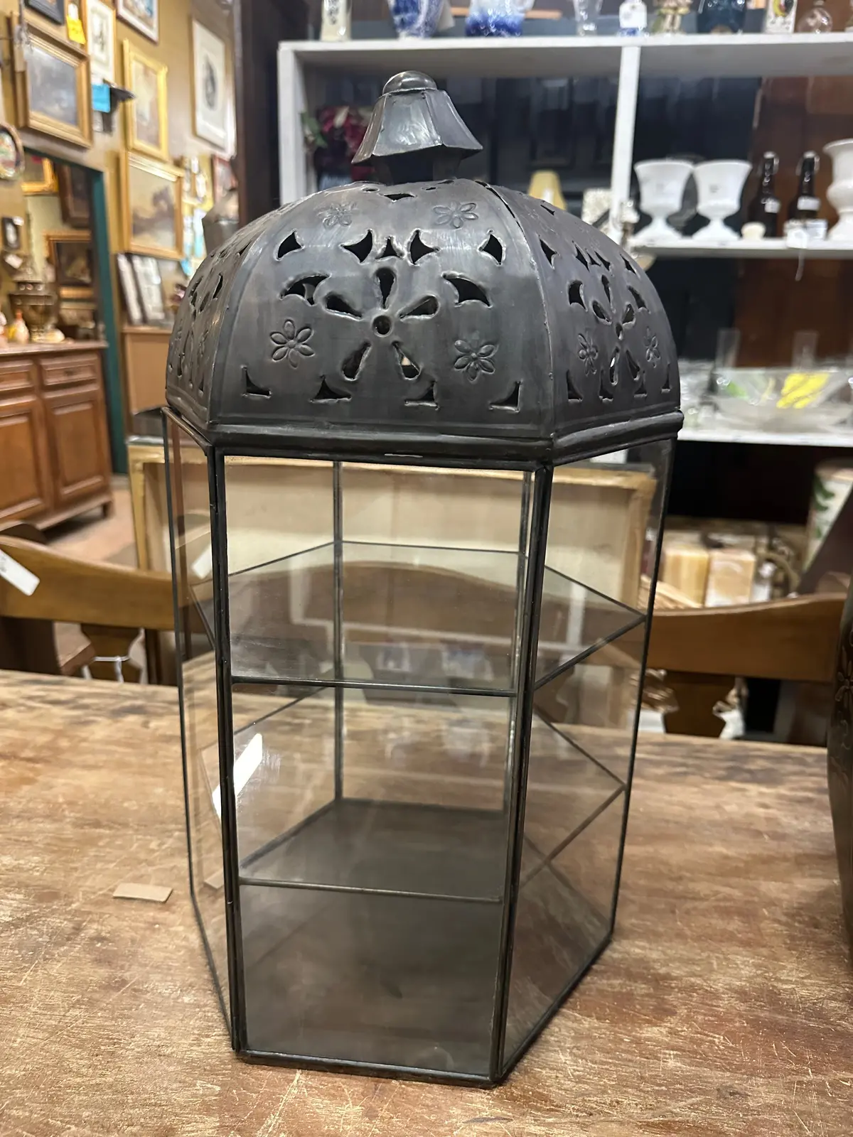 Tin Topped Display Case 1