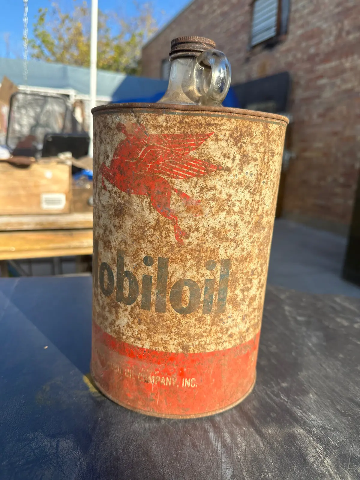 As Found Mobil Oil Tin 1