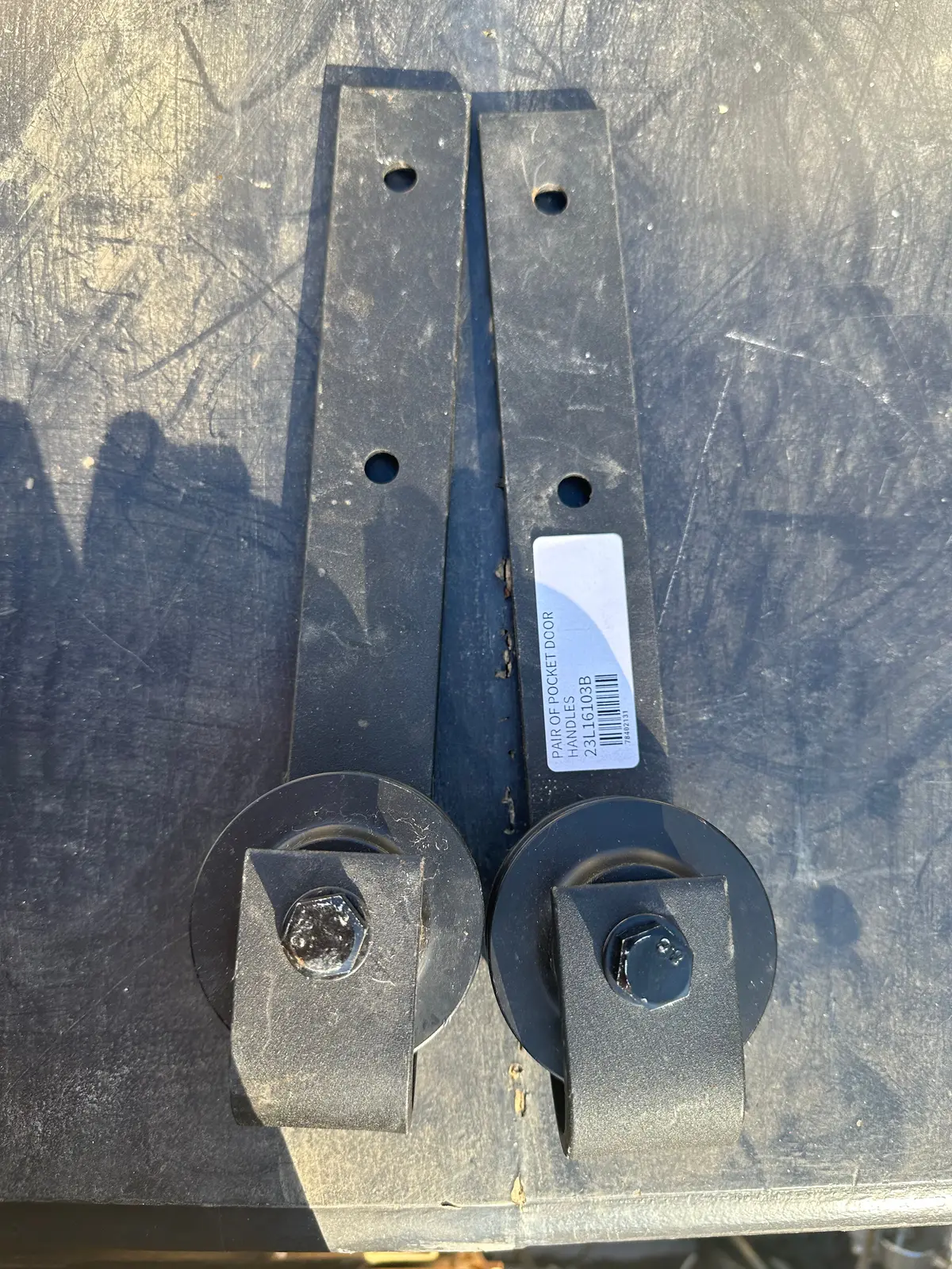 Pair Of Pocket Door Handles 1
