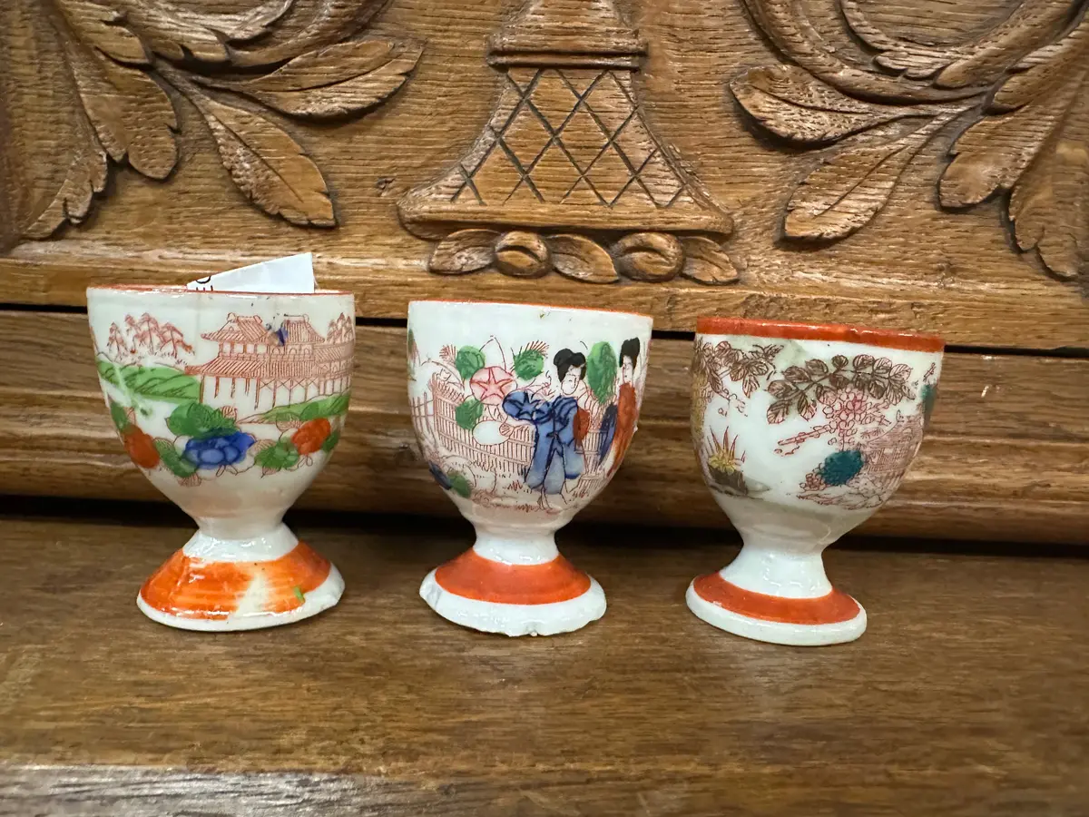 Set Of 3 Japanese Egg Cups 1