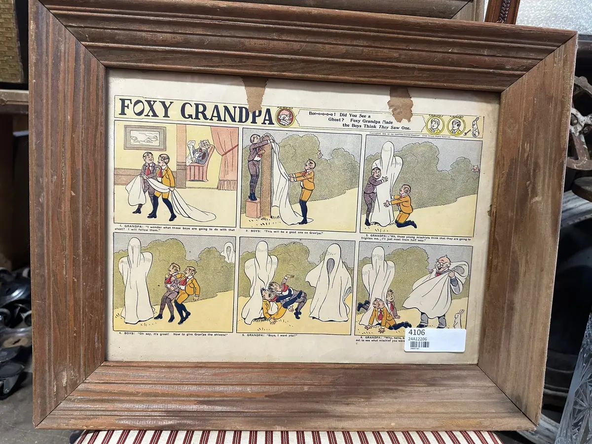 Foxy Grandpa Comic Framed 1