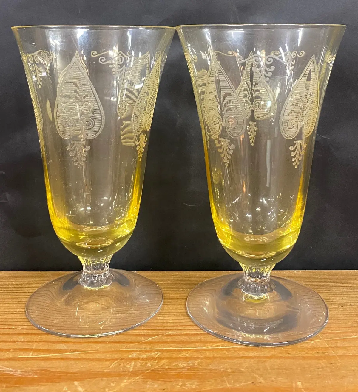 2 Fostoria Water Goblets 1