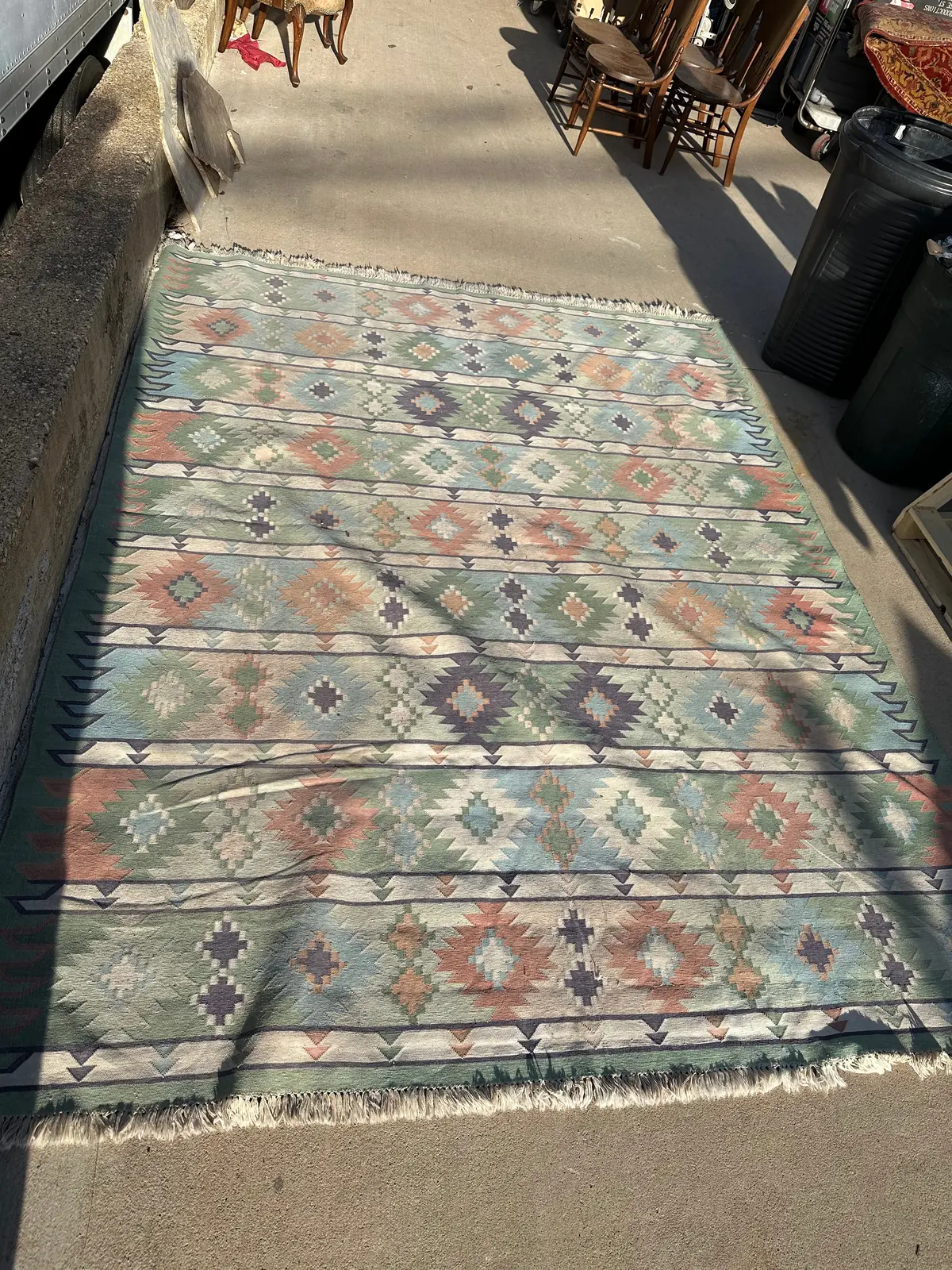 Kilm Rug Pastel Colors 1
