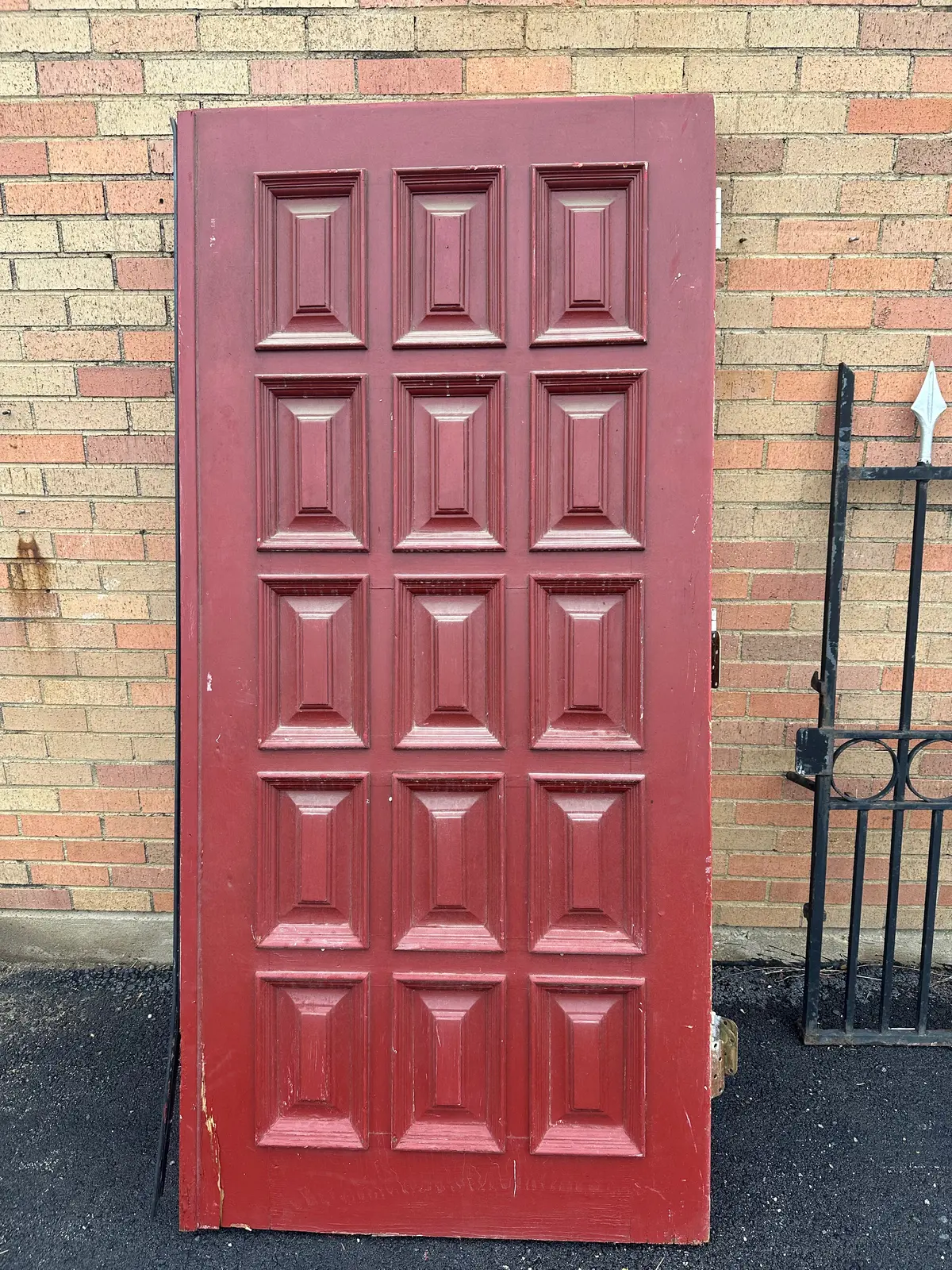 Pair Multipanel Doors As Found 1
