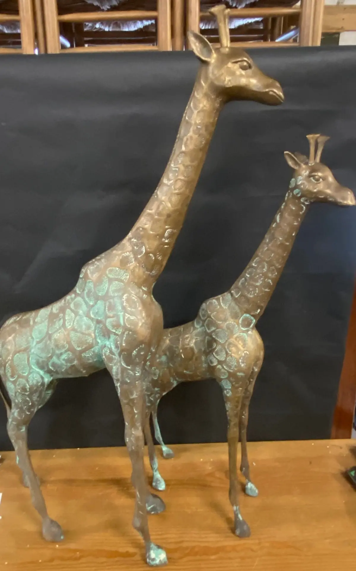 Pair Of Large Giraffe Statues 1