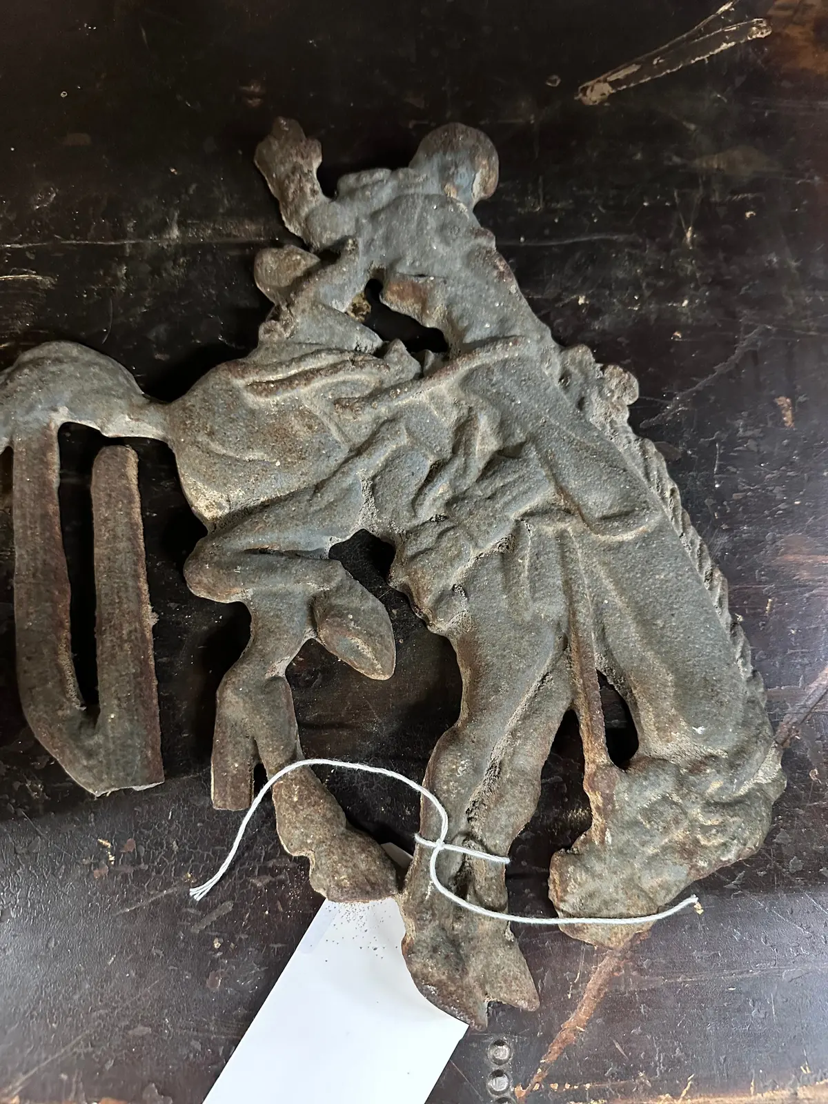 Cast Iron Bronco Wall Hanging 1
