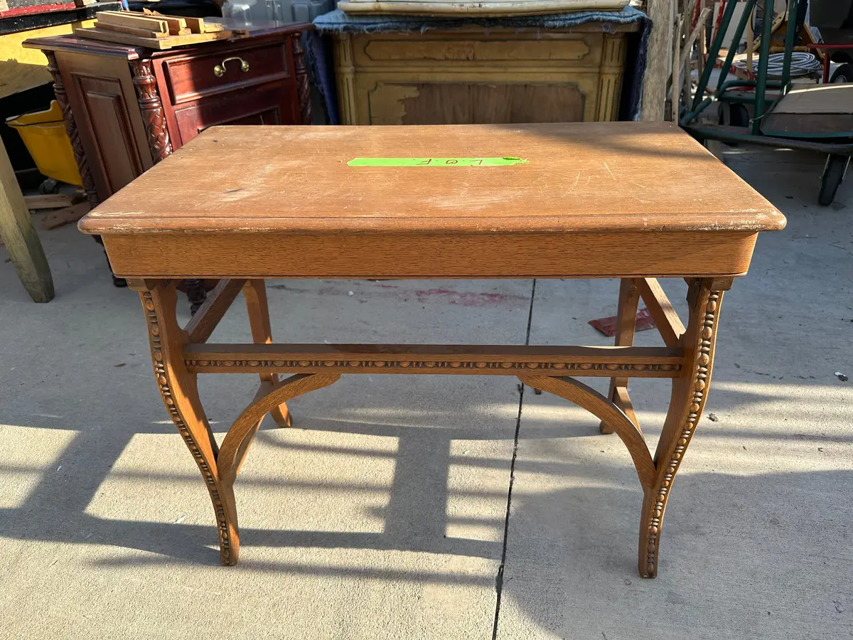 Small 1920'S American Oak Folding Desk As Found 1