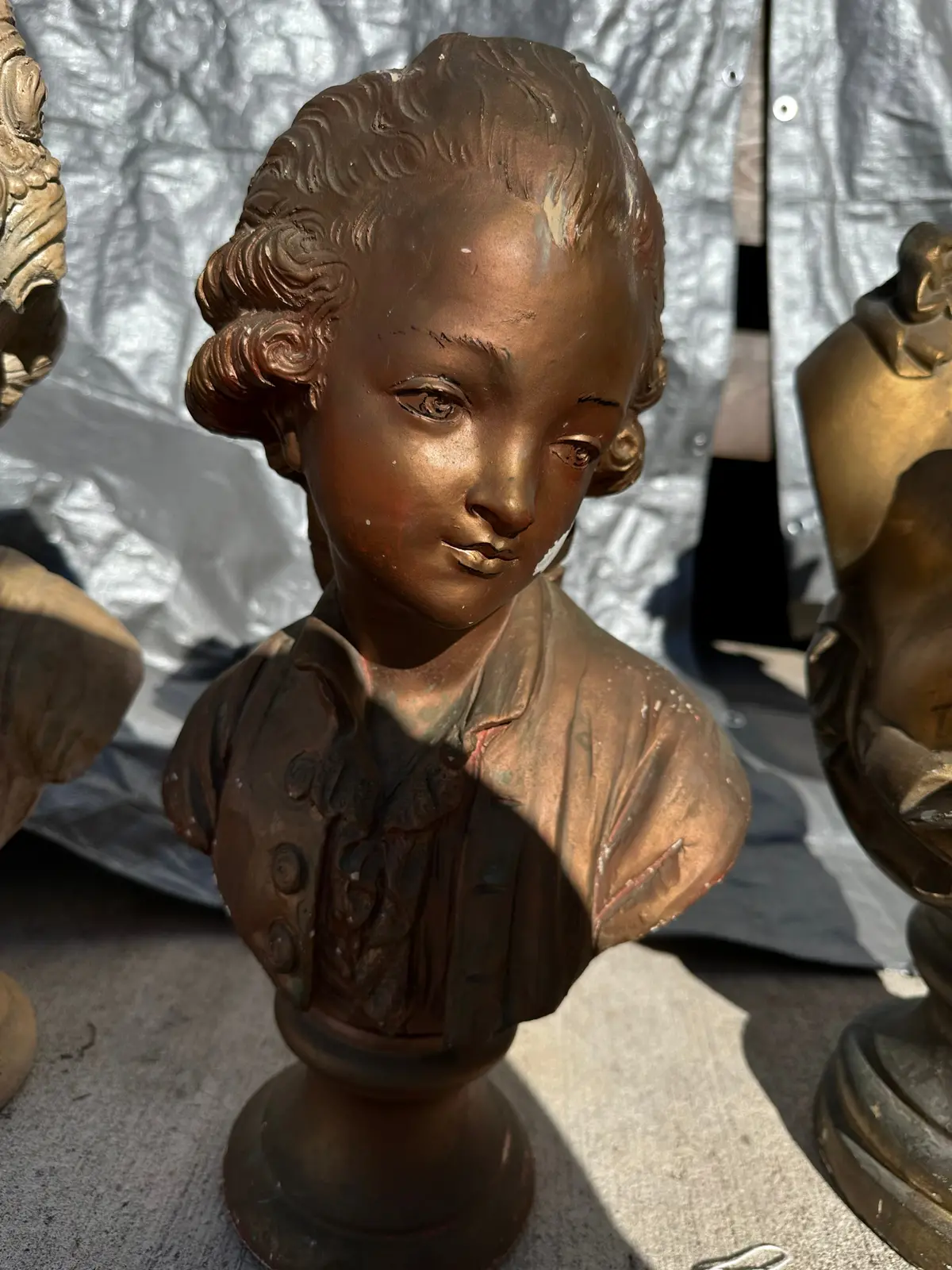 Plaster Little Boy Bust 1