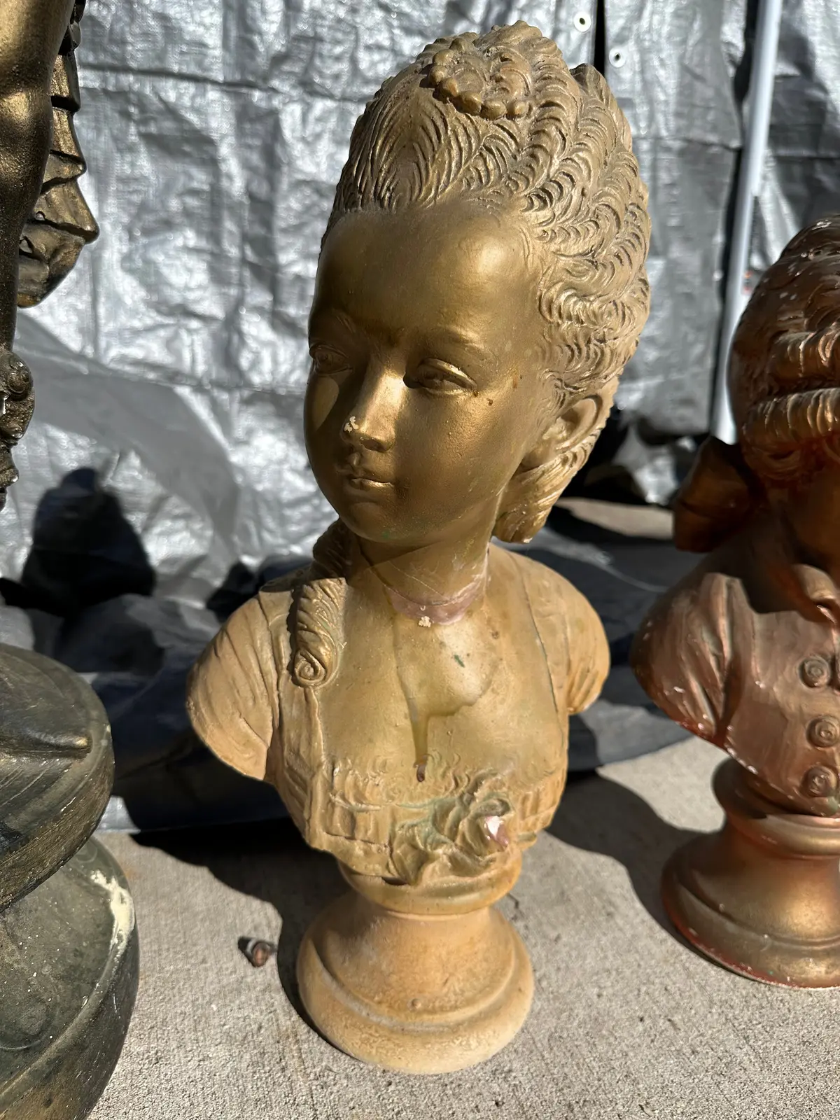 Plaster Little Girl Bust 1