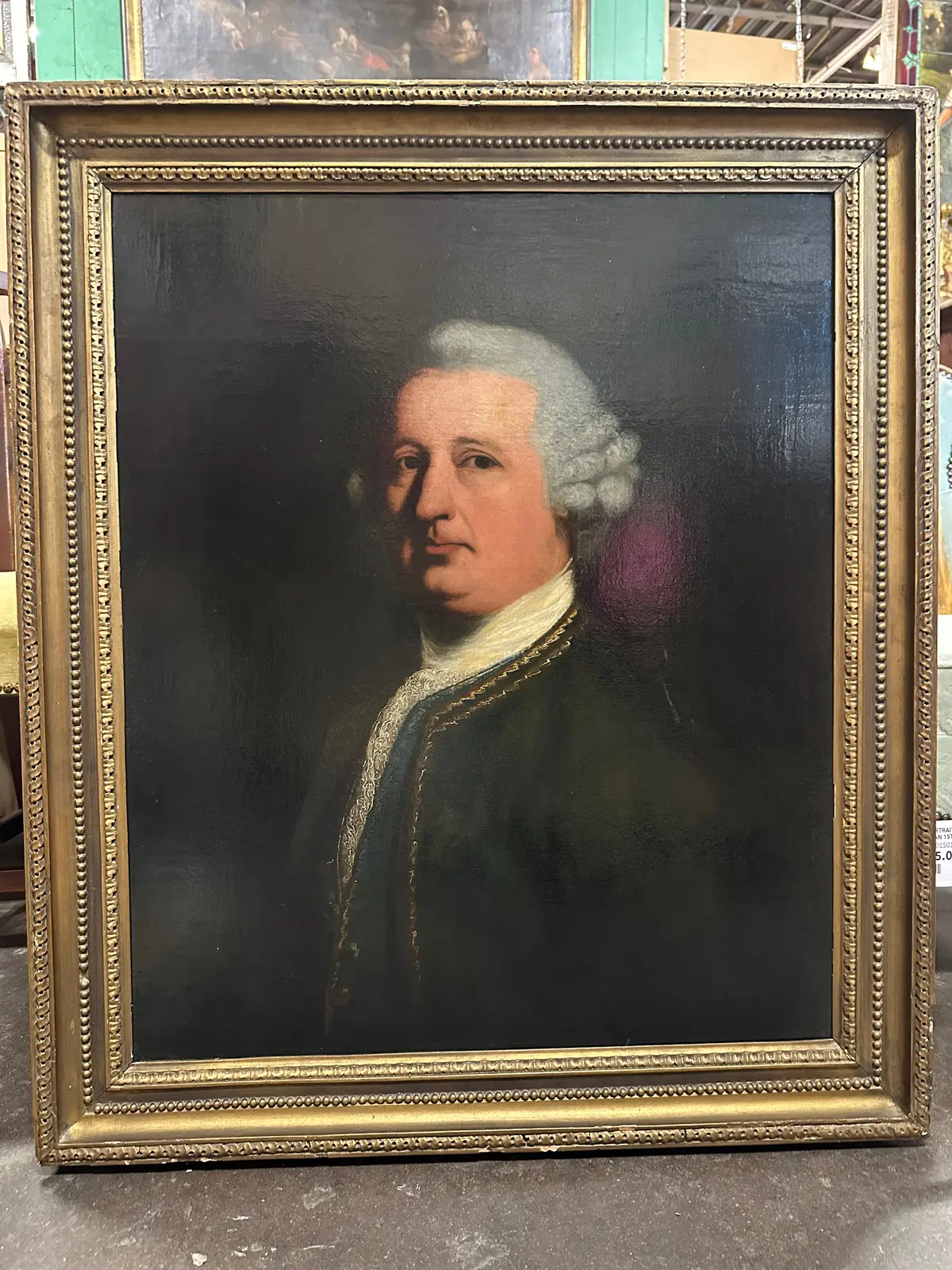 Large Portrait Of An 18Th Century Era Gentleman 1