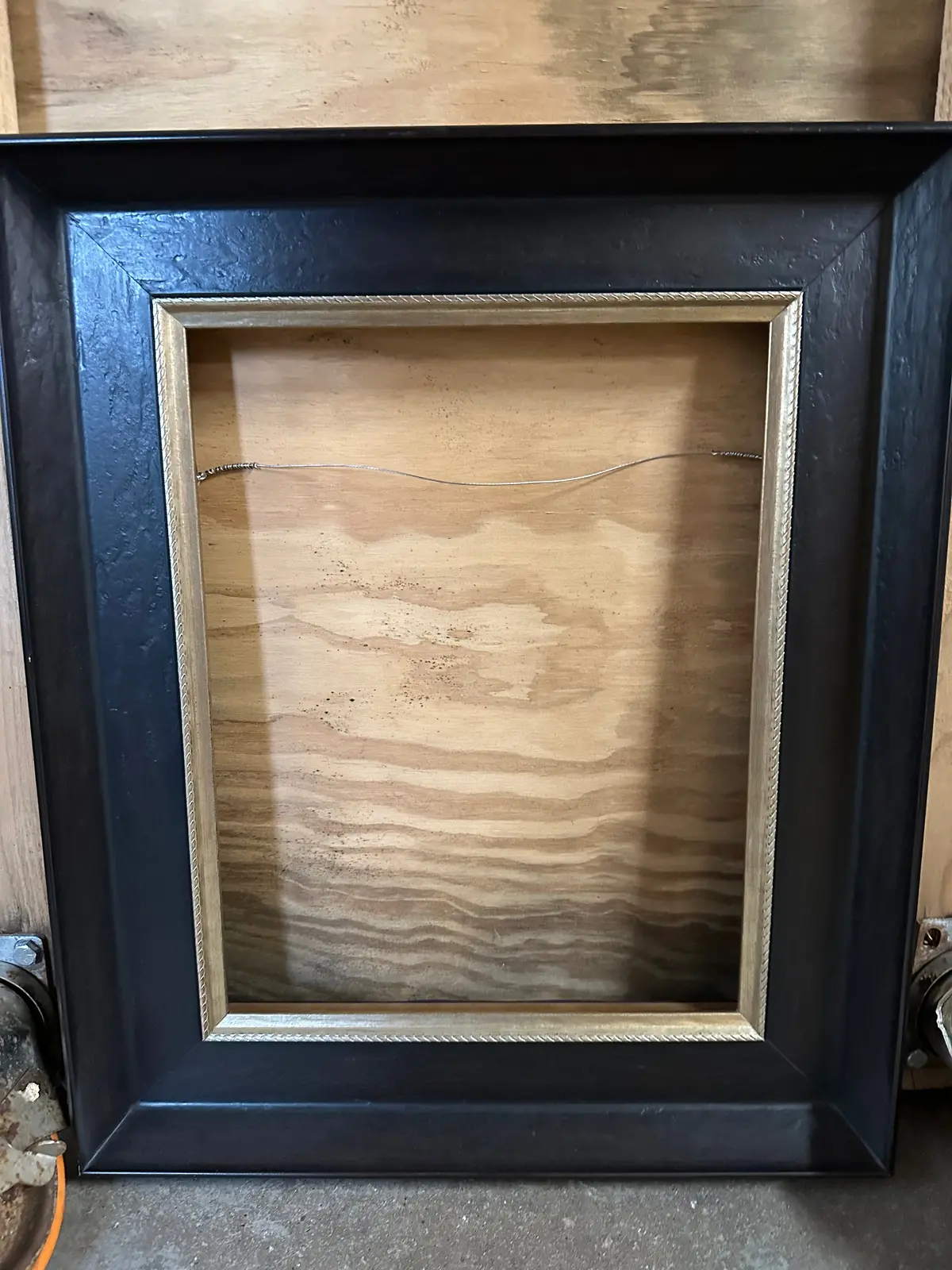 Black Italian  Frame With Gold Liner 1
