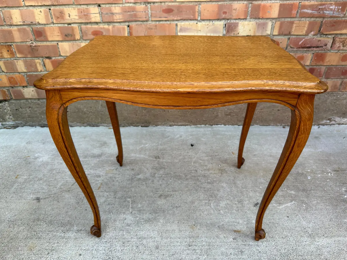 Louis Xv Oak Side Table 1
