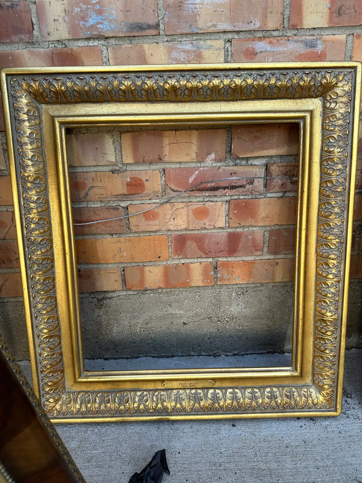 Gilt Wood Frame With Leaves 1