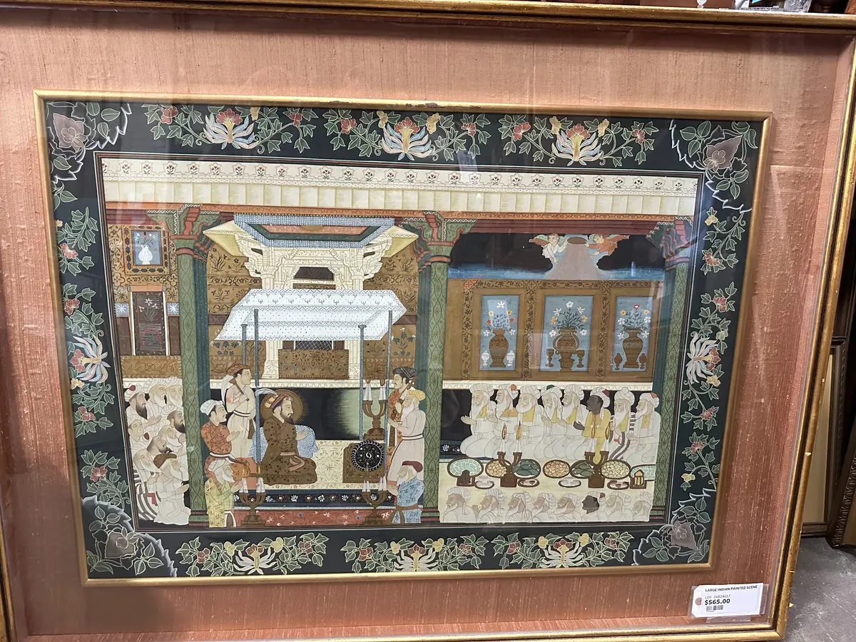 Large Indian Painted Scene 1